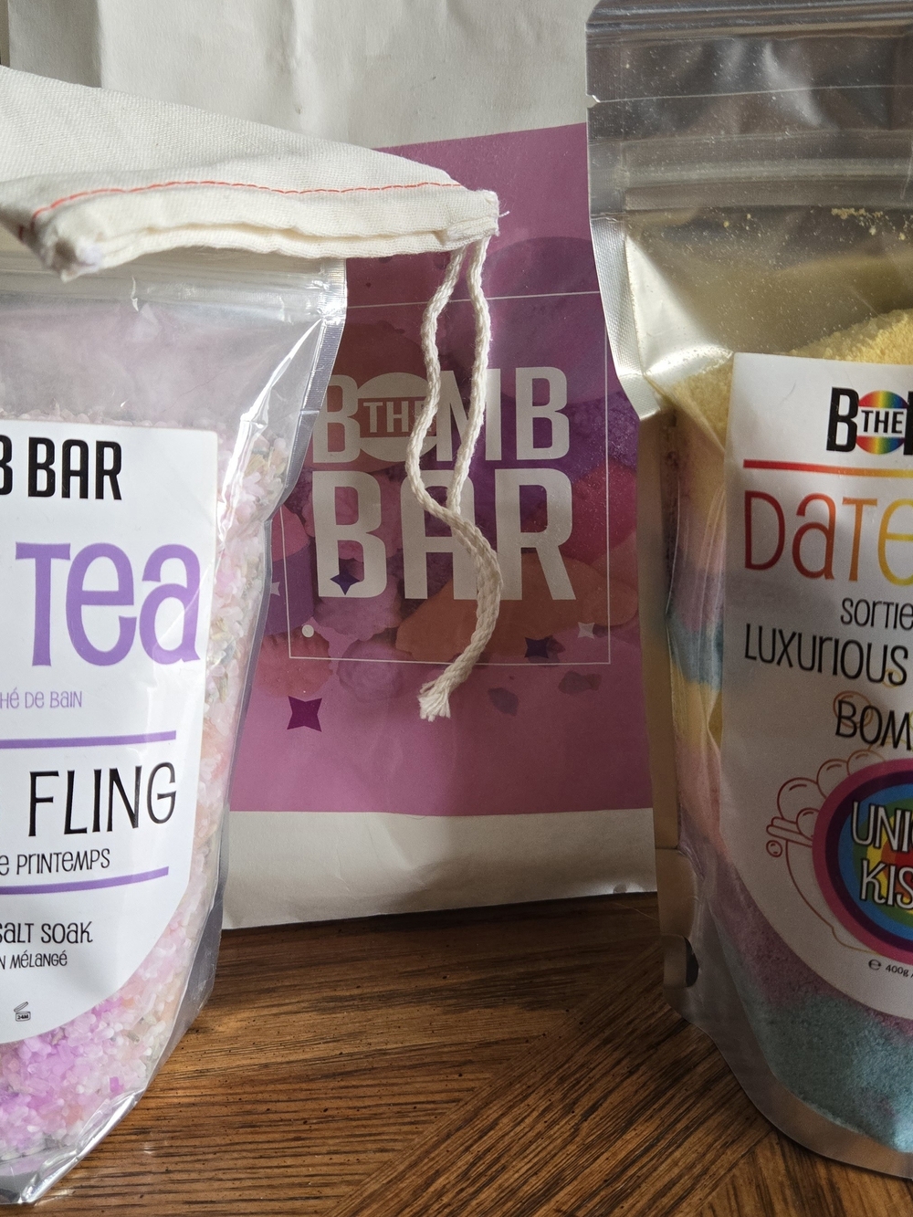 The BOMB BAR Salt Soak & Luxurious Bubble Bath